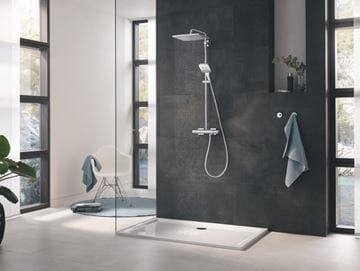 GROHE RAINSHOWER SMARTACTIVE 130 CUBE sprchová souprava 3-dílná, ruční sprcha 130x130 mm, 3 proudy, hadice, držák, Water Saving, chrom 26589000 Obrázek - fotka