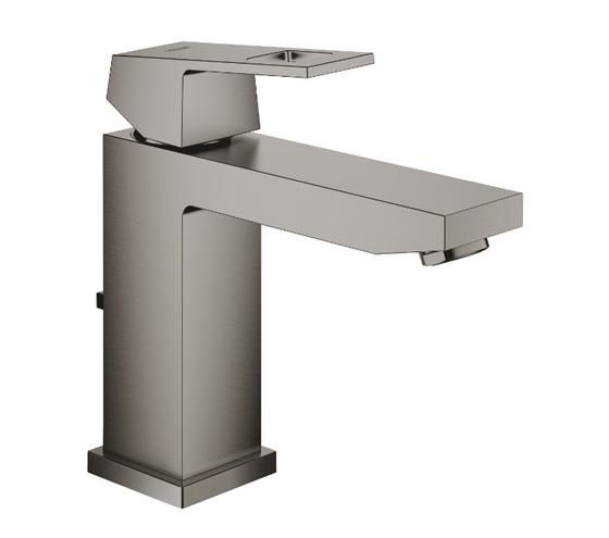 GROHE EUROCUBE umyvadlová stojánková baterie, s odtokovou soupravou, kartáčovaný hard graphite 23445AL0 Obrázek - Hlavní obrázek