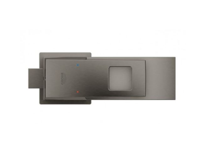 GROHE EUROCUBE umyvadlová stojánková baterie, s odtokovou soupravou, kartáčovaný hard graphite 23445AL0 Obrázek - fotka