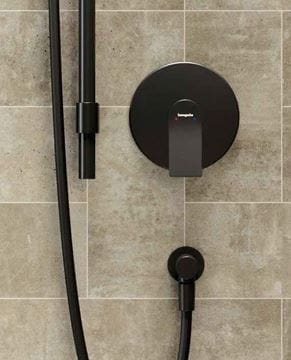 HANSGROHE ZEBRIS E sprchová podomítková baterie, matná černá 72592670 Obrázek - fotka