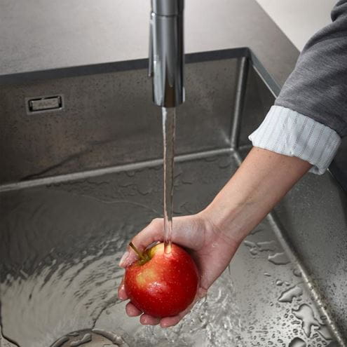 HANSGROHE AQUNO SELECT M81 dřezová baterie, s vytahovací sprškou a plochým sprchovým proudem, chrom 73837000 Obrázek - fotka