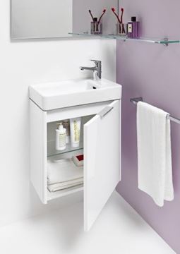 LAUFEN PRO S umývátko 48 cm, s otvorem pro baterii vlevo a přepadem H8159550001041 Obrázek - fotka