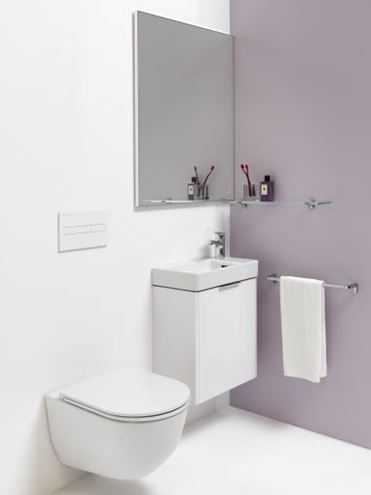 LAUFEN PRO S umývátko 48 cm, s otvorem pro baterii vlevo a přepadem H8159550001041 Obrázek - fotka