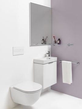 LAUFEN PRO S umývátko 48 cm, s otvorem pro baterii vlevo a přepadem H8159550001041 Obrázek - fotka