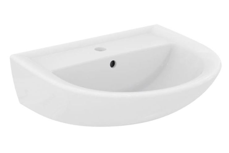 IDEAL STANDARD EUROVIT umyvadlo 55 cm, s otvorem pro baterii a přepadem W332601 Obrázek - Hlavní obrázek
