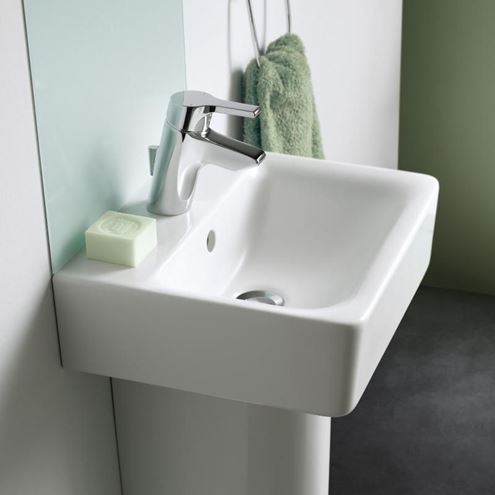 IDEAL STANDARD CONNECT CUBE umyvadlo 50 cm, s otvorem pro baterii a přepadem E713801 Obrázek - fotka