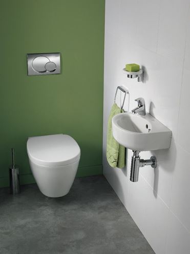 IDEAL STANDARD CONNECT ARC umývátko 35 cm, s otvorem pro baterii vpravo a přepadem E791301 Obrázek - fotka