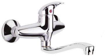 RAF POLAR NEW dřezová nástěnná baterie, chrom