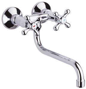 RAF RIO II dřezová nástěnná baterie, chrom