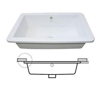 IDEAL STANDARD STRADA umyvadlo 59,5 cm, s přepadem