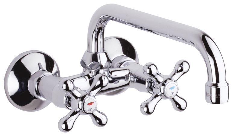RAF RIO II dřezová nástěnná baterie, chrom RK1552B Obrázek - Hlavní obrázek