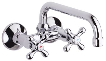 RAF RIO II dřezová nástěnná baterie, chrom