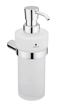 NIMCO BORMO dávkovač tekutého mýdla 250 ml, nástěnný, sklo, chrom