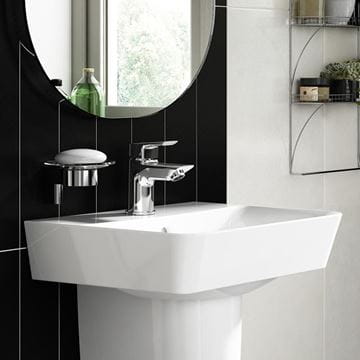 IDEAL STANDARD CONNECT AIR CUBE umývátko 40 cm, s otvorem pro baterii a přepadem E030701 Obrázek - fotka