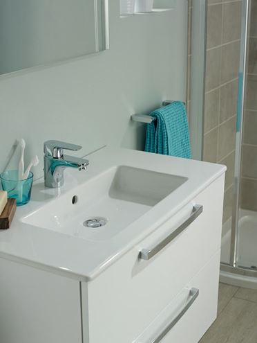 IDEAL STANDARD CONNECT TEMPO umyvadlo 61 cm, s otvorem pro baterii a přepadem E066801 Obrázek - fotka