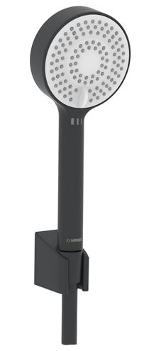 HANSA BASICJET sprchová souprava 3-dílná, ruční sprcha pr. 95 mm, 3 proudy, hadice, držák, Eco, matná černá 4468013333 Obrázek - Hlavní obrázek