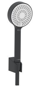 HANSA BASICJET sprchová souprava 3-dílná, ruční sprcha pr. 95 mm, 3 proudy, hadice, držák, Eco, matná černá