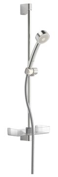 HANSA BASICJET sprchová souprava 4-dílná, ruční sprcha pr. 95 mm, 3 proudy, tyč, hadice, mýdlenka, Eco, chrom