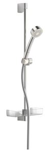 HANSA BASICJET sprchová souprava 4-dílná, ruční sprcha pr. 95 mm, 3 proudy, tyč, hadice, mýdlenka, Eco, chrom