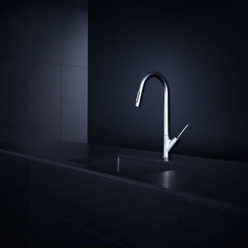 AXOR STARCK dřezová baterie, s vytahovací sprškou, chrom 10821000 Obrázek - fotka
