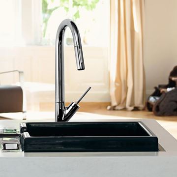 AXOR STARCK dřezová baterie, s vytahovací sprškou, chrom 10821000 Obrázek - fotka