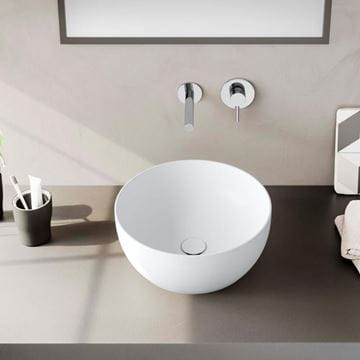 VITRA OUTLINE umyvadlová mísa 40 cm, bez přepadu, VitrAhygiene 5992B403-0016 Obrázek - fotka