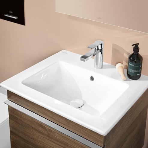 VILLEROY & BOCH VENTICELLO umyvadlo 65 cm, s otvorem pro baterii a přepadem, CeramicPlus, alpská bílá 412465R1 Obrázek - fotka