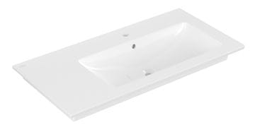 VILLEROY & BOCH VENTICELLO umyvadlo 100 cm, s otvorem pro baterii a přepadem, CeramicPlus, alpská bílá