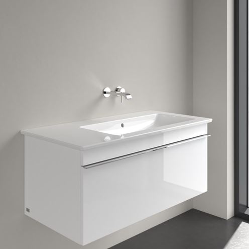 VILLEROY & BOCH VENTICELLO umyvadlo 100 cm, s přepadem, CeramicPlus, alpská bílá 4134R3R1 Obrázek - fotka