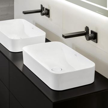 VILLEROY & BOCH FINION umyvadlo na desku 60 cm, bez přepadu, CeramicPlus, alpská bílá 414361R1 Obrázek - fotka