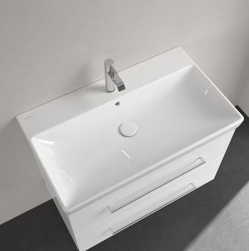 VILLEROY & BOCH AVENTO umyvadlo 80 cm, s otvorem pro baterii a přepadem, alpská bílá 41568001 Obrázek - fotka