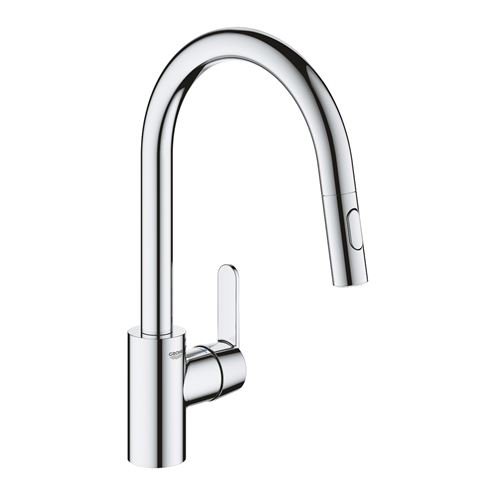 GROHE GET dřezová baterie, s vytahovací sprškou, chrom 31484001 Obrázek - Hlavní obrázek