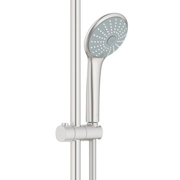 GROHE EUPHORIA SYSTEM 310 sprchový set s termostatickou baterií, horní sprcha, ruční sprcha se 3 proudy, tyč, hadice, supersteel 26075DC0 Obrázek - fotka