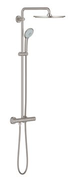 GROHE EUPHORIA SYSTEM 310 sprchový set s termostatickou baterií, horní sprcha, ruční sprcha se 3 proudy, tyč, hadice, supersteel