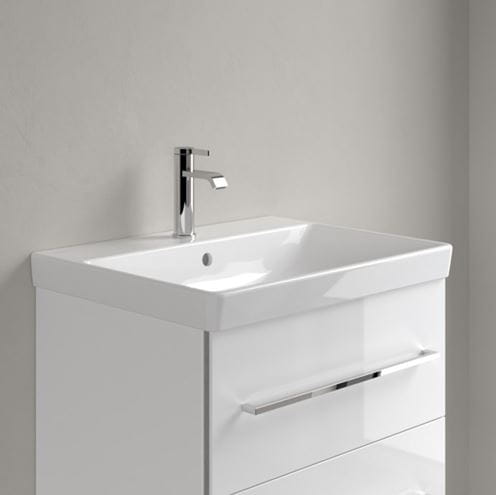 VILLEROY & BOCH AVENTO umyvadlo 60 cm, s otvorem pro baterii a přepadem, alpská bílá 41586001 Obrázek - fotka