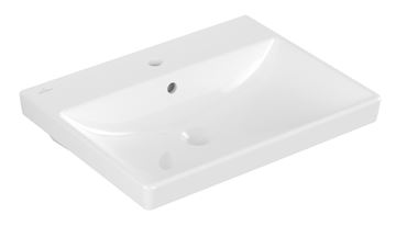 VILLEROY & BOCH AVENTO umyvadlo 60 cm, s otvorem pro baterii a přepadem, alpská bílá
