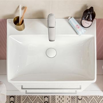 VILLEROY & BOCH AVENTO umyvadlo 60 cm, s otvorem pro baterii a přepadem, alpská bílá 41586001 Obrázek - fotka