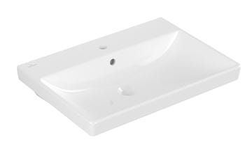 VILLEROY & BOCH AVENTO umyvadlo 65 cm, s otvorem pro baterii a přepadem, alpská bílá