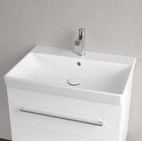VILLEROY & BOCH AVENTO umyvadlo 65 cm, s otvorem pro baterii a přepadem, alpská bílá 41586501 Obrázek - fotka