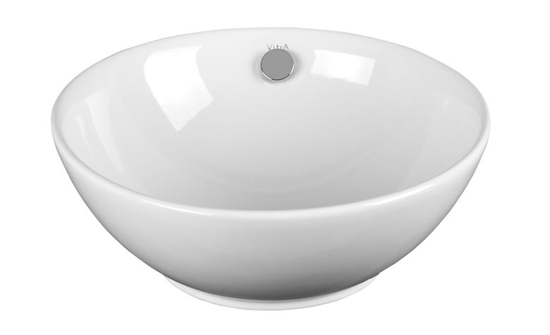 VITRA GEO umyvadlová mísa 43 cm, s přepadem, VitrAhygiene 4324B003-0012 Obrázek - Hlavní obrázek