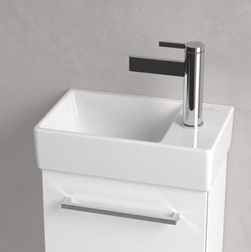 VILLEROY & BOCH AVENTO umývátko 36 cm, s otvorem pro baterii vpravo, bez přepadu, alpská bílá 43003L01 Obrázek - fotka