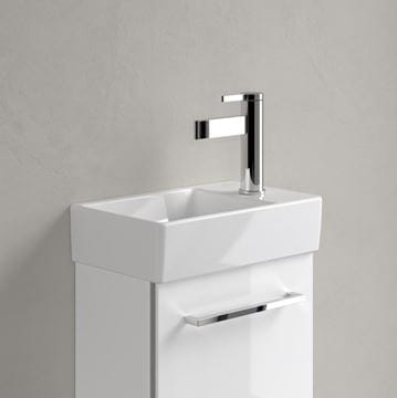 VILLEROY & BOCH AVENTO umývátko 36 cm, s otvorem pro baterii vpravo, bez přepadu, alpská bílá 43003L01 Obrázek - fotka