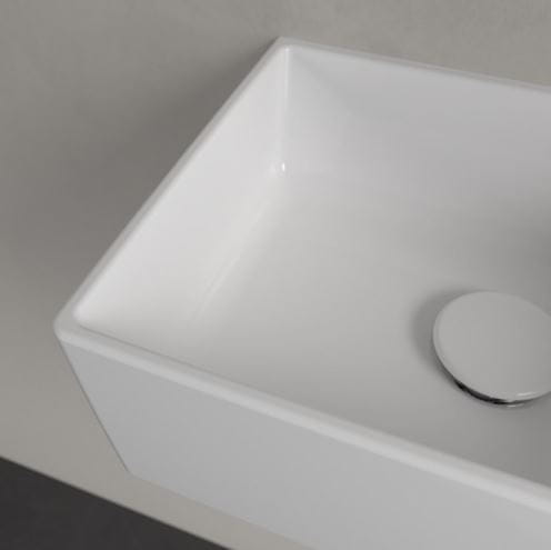 VILLEROY & BOCH MEMENTO 2.0 umývátko 40 cm, s otvorem pro baterii vpravo, bez přepadu, CeramicPlus, alpská bílá 432340R1 Obrázek - fotka