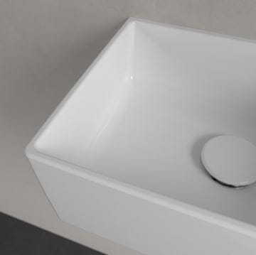 VILLEROY & BOCH MEMENTO 2.0 umývátko 40 cm, s otvorem pro baterii vpravo, bez přepadu, CeramicPlus, alpská bílá 432340R1 Obrázek - fotka