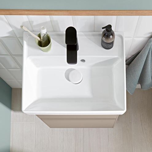 VILLEROY & BOCH COLLARO umyvadlo 50 cm, s otvorem pro baterii a přepadem, alpská bílá 43345001 Obrázek - fotka