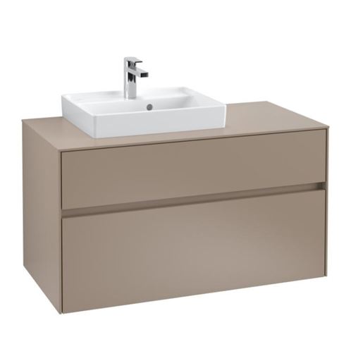 VILLEROY & BOCH COLLARO umyvadlo 50 cm, s otvorem pro baterii a přepadem, broušené, alpská bílá 43345G01 Obrázek - fotka