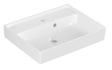 VILLEROY & BOCH COLLARO umyvadlo 50 cm, s otvorem pro baterii a přepadem, broušené, alpská bílá