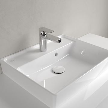 VILLEROY & BOCH COLLARO umyvadlo 50 cm, s otvorem pro baterii a přepadem, CeramicPlus, broušené, alpská bílá 43345GR1 Obrázek - fotka
