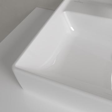 VILLEROY & BOCH COLLARO umyvadlo 50 cm, s otvorem pro baterii a přepadem, CeramicPlus, broušené, alpská bílá 43345GR1 Obrázek - fotka