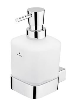 NIMCO KIBO dávkovač tekutého mýdla 300 ml, nástěnný, sklo, chrom